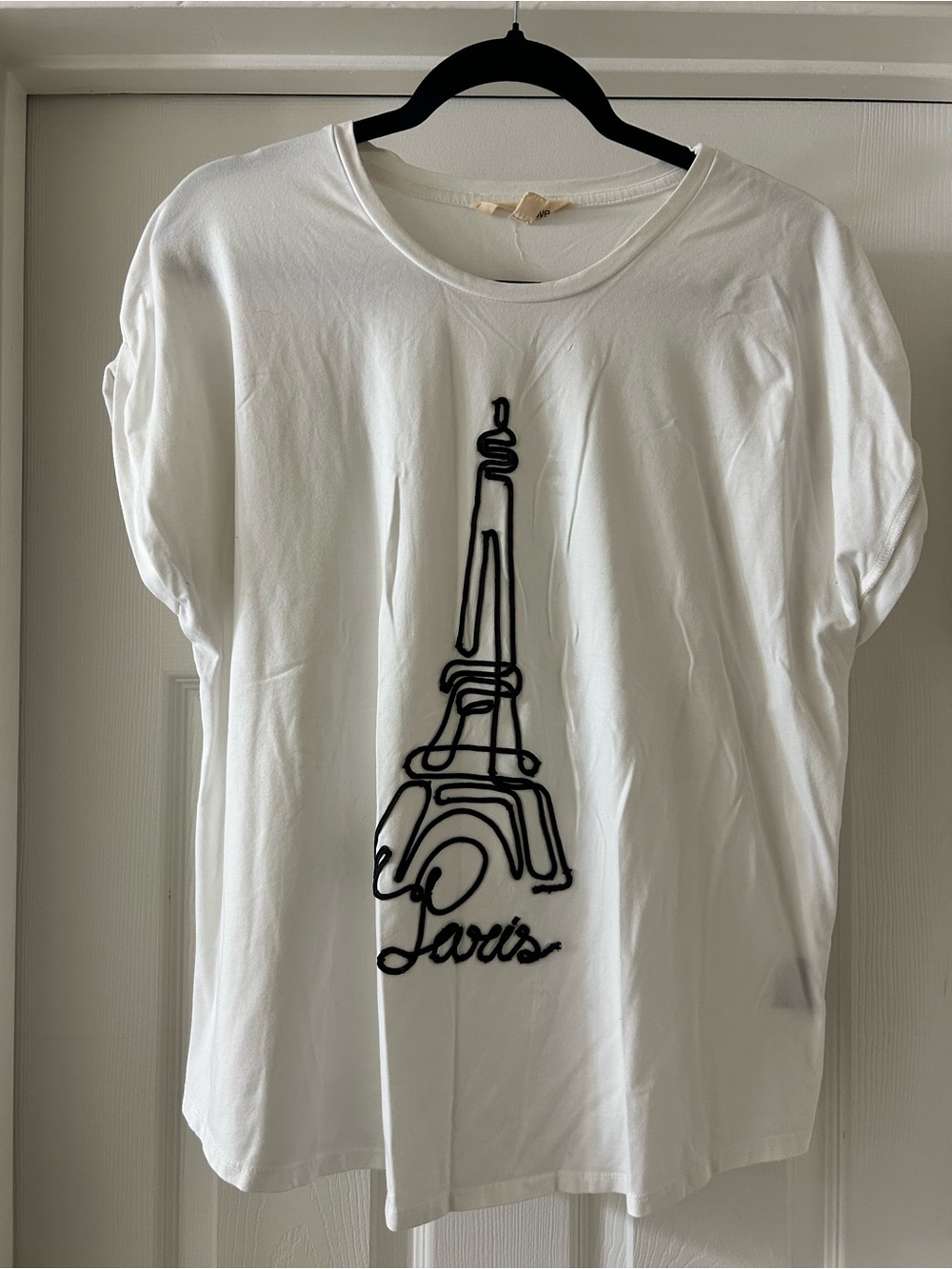 Women's White Eiffel Tower Graphic Tee - Unbranded - Picture 1 of 3
